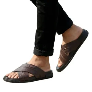 RIKSCLUB ST1112 Brown Premium Synthetic Leather Sandals