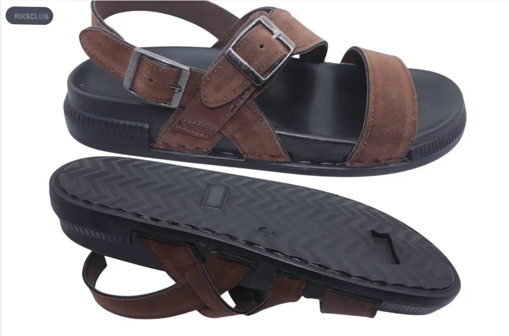 RIKSCLUB ST1114 Brown Synthetic Leather Sandals