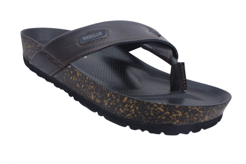 RIKSCLUB ST1120 Dark Brown Premium Sandals
