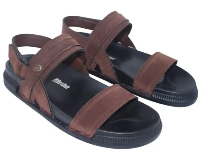 Mens Brown Synthetic Leather Sandal ST1123 RiksClub.