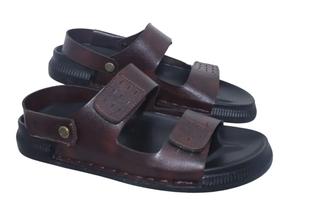 Mens Brown Synthetic Leather Sandal ST1117 RiksClub