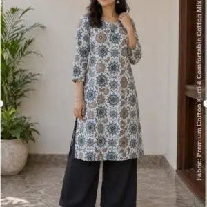 Women single Kurti palazzo set Art No 1114A floral print