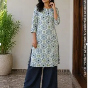 Women single Kurti palazzo set Art No 1116A floral print