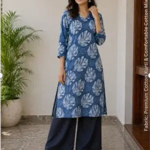 Women single Kurti palazzo set Art No 1119A floral print