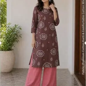 Women single Kurti palazzo set Art No 1112A floral print