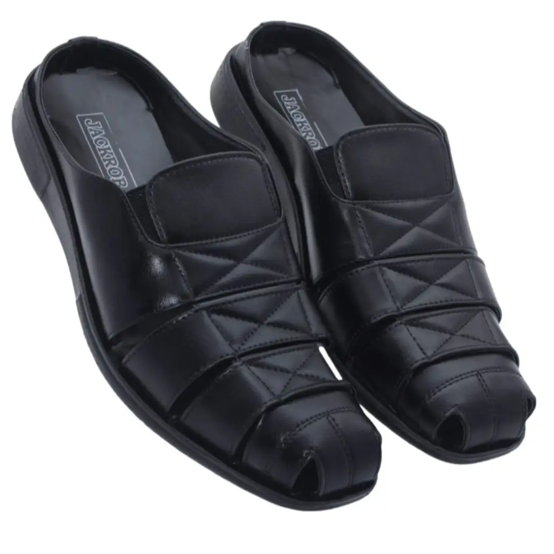 Men's PU Comfort Sandal - Black