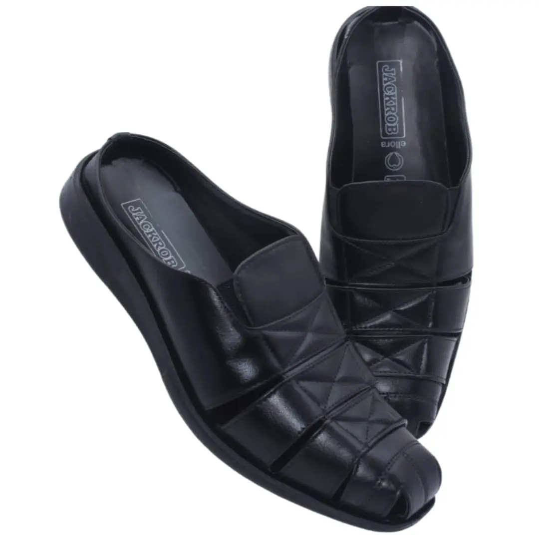 Men's PU Comfort Sandal - Black